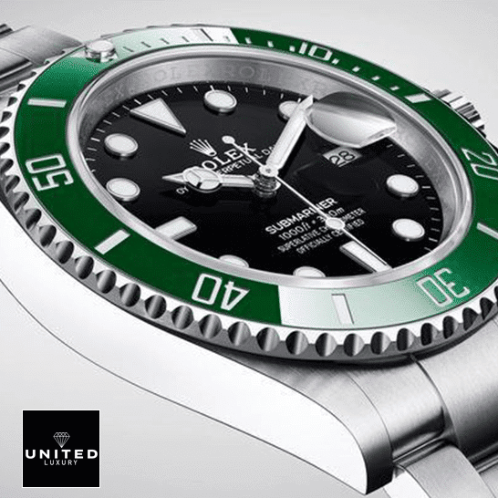 Rolex Submariner Date Kermit Black Dial 16610LV MK2 S.Steel Case Replica