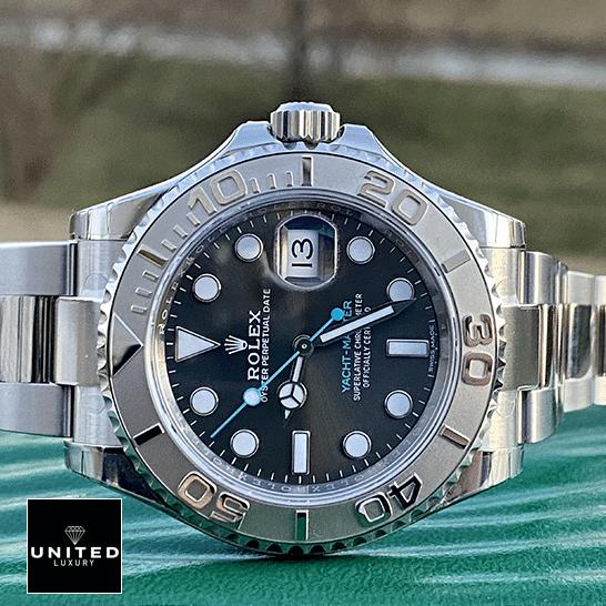 Rolex 116622-0003 Yacht Master Grey Dial Replica on the rolex box