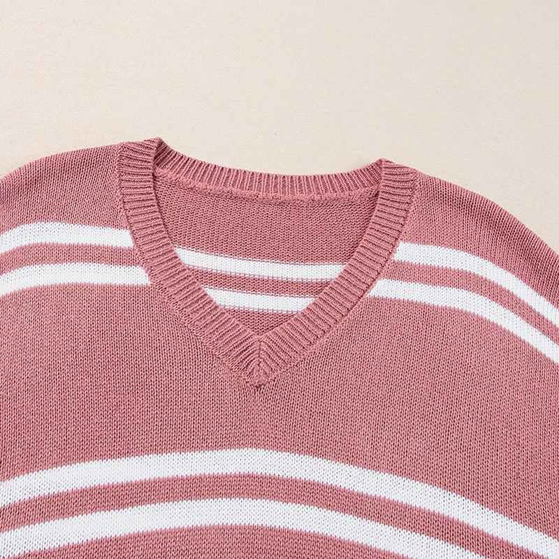 SHEWIN Womens Sweaters Causal V Neck T Shirts Loose Short Sleeve Shirt Spring Tops for Women 8