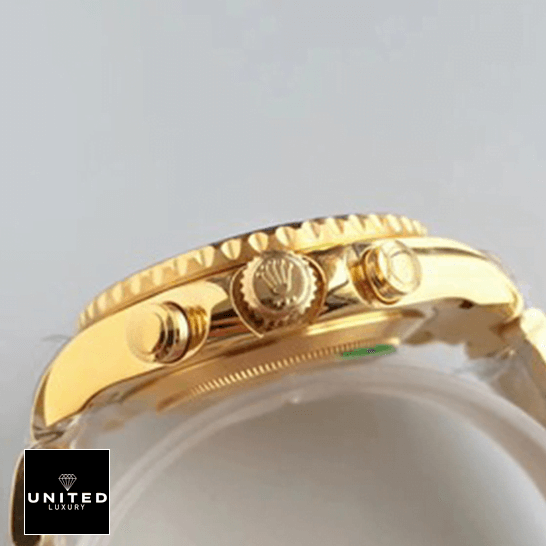 Rolex 116688 Yellow Gold Oyster Replica Crown / Push Button
