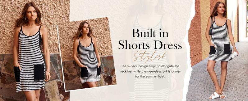 Product Introduction of Tankaneo Women's Summer Mini Dress Casual Workout Tennis Dress with Shorts Sleeveless Althletic Dresses M7D272 9