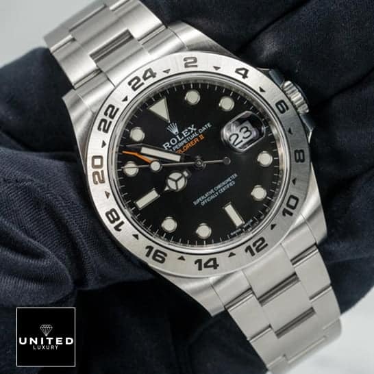 Rolex Explorer II 216570-0001 Black Dial Ceramic stick & dot Replica